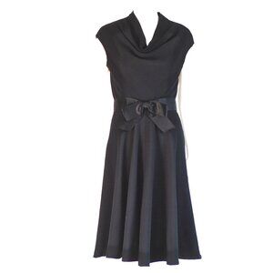 Myer Kahan Classy Black 1960's Cocktail Dress - Canada